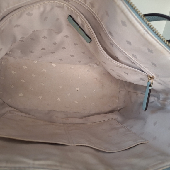 NWOT Kate Spade Aegean Teal Pebbled Leather Tote - Picture 5 of 6